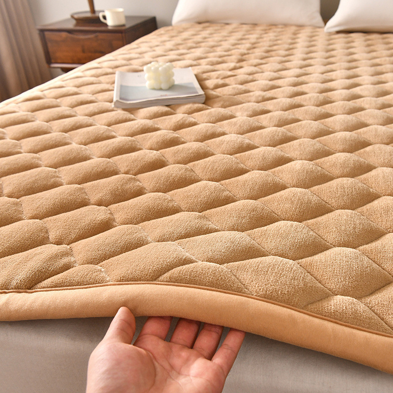 Mattress Pad Topper - Утолщённый фланелевый матрас, домашний наматрасник из