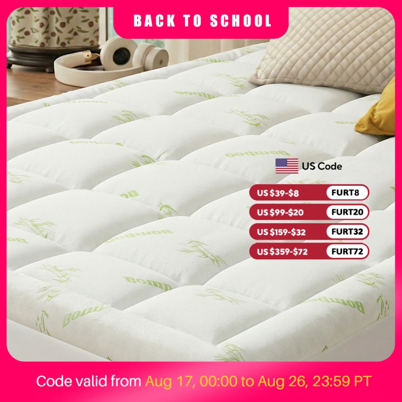 Mattress Pad Topper - Матрасный топпер MCQ 400г из бамбуковой