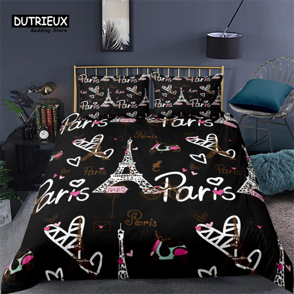 Home Textiles Paris - 2/3 шт. мягкий комплект пододеяльников с