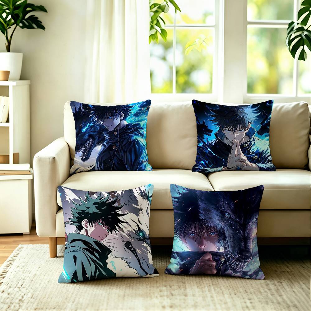 Hot Home Of Textiles - Наволочка с персонажем аниме Мегуми Фушигуро,