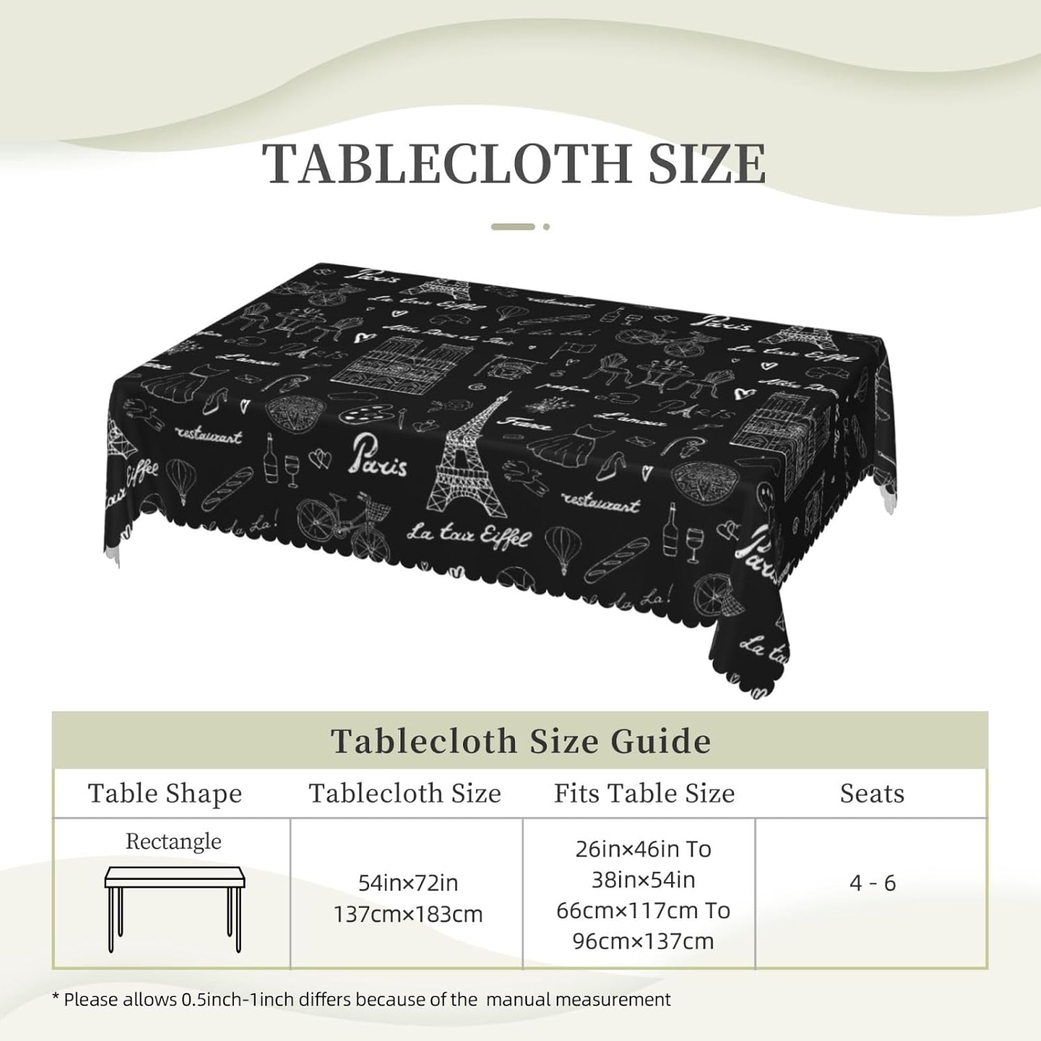 Скатерть с изображением Эйфеле – обзор и цена Home Textiles Paris