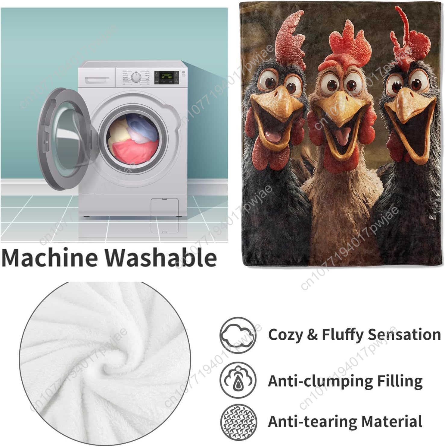 Одеяло с цыплятами, подарки дл – обзор и цена Home Textiles Usa