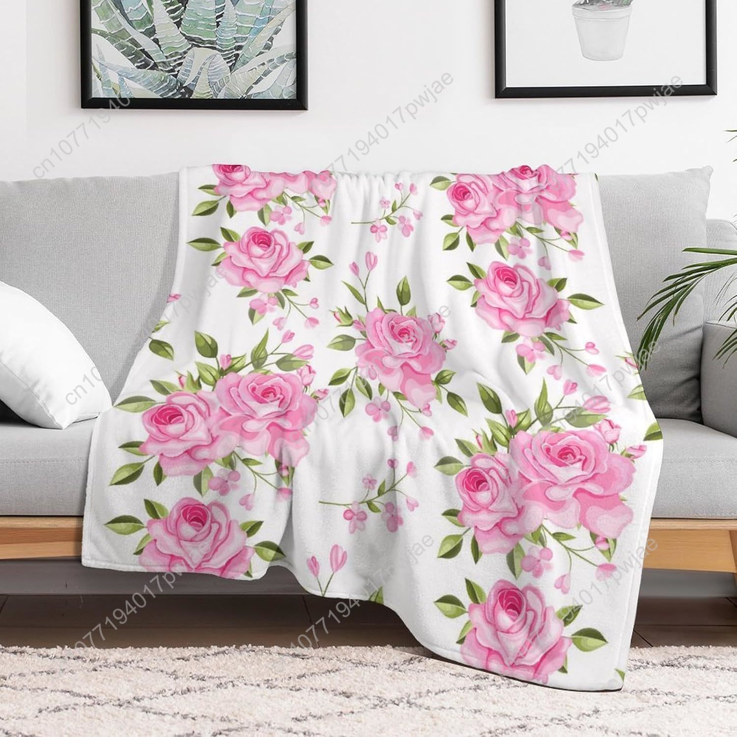 Одеяло с розовым цветком, цвет – обзор и цена Home Textiles Usa