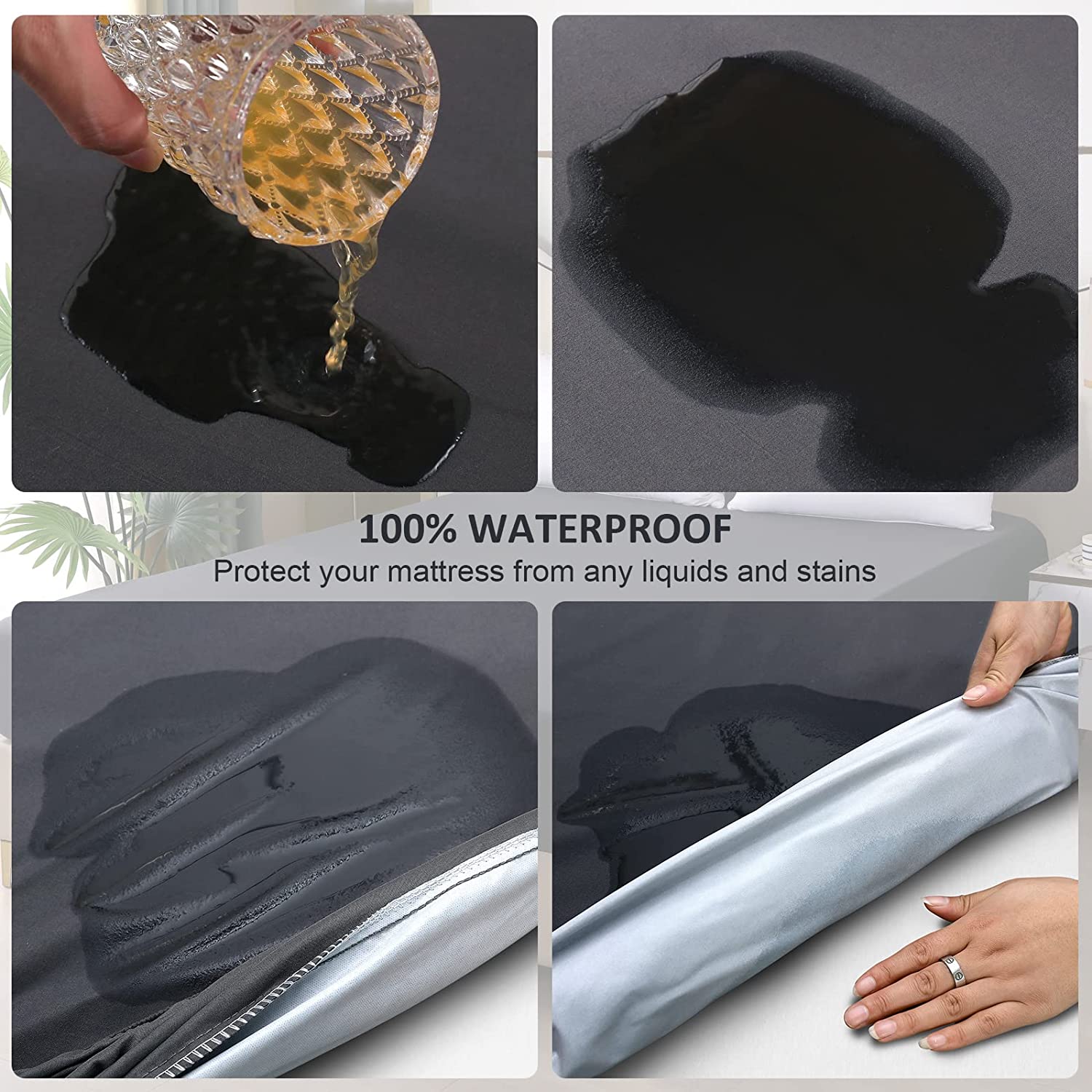 Однотонный протектор матраса,  – обзор и цена Mattress Pad Topper