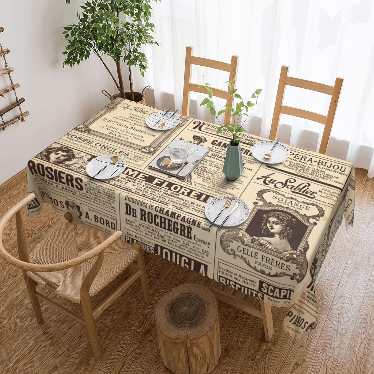 Винтажная скатерть с принтом г – обзор и цена Home Textiles Paris