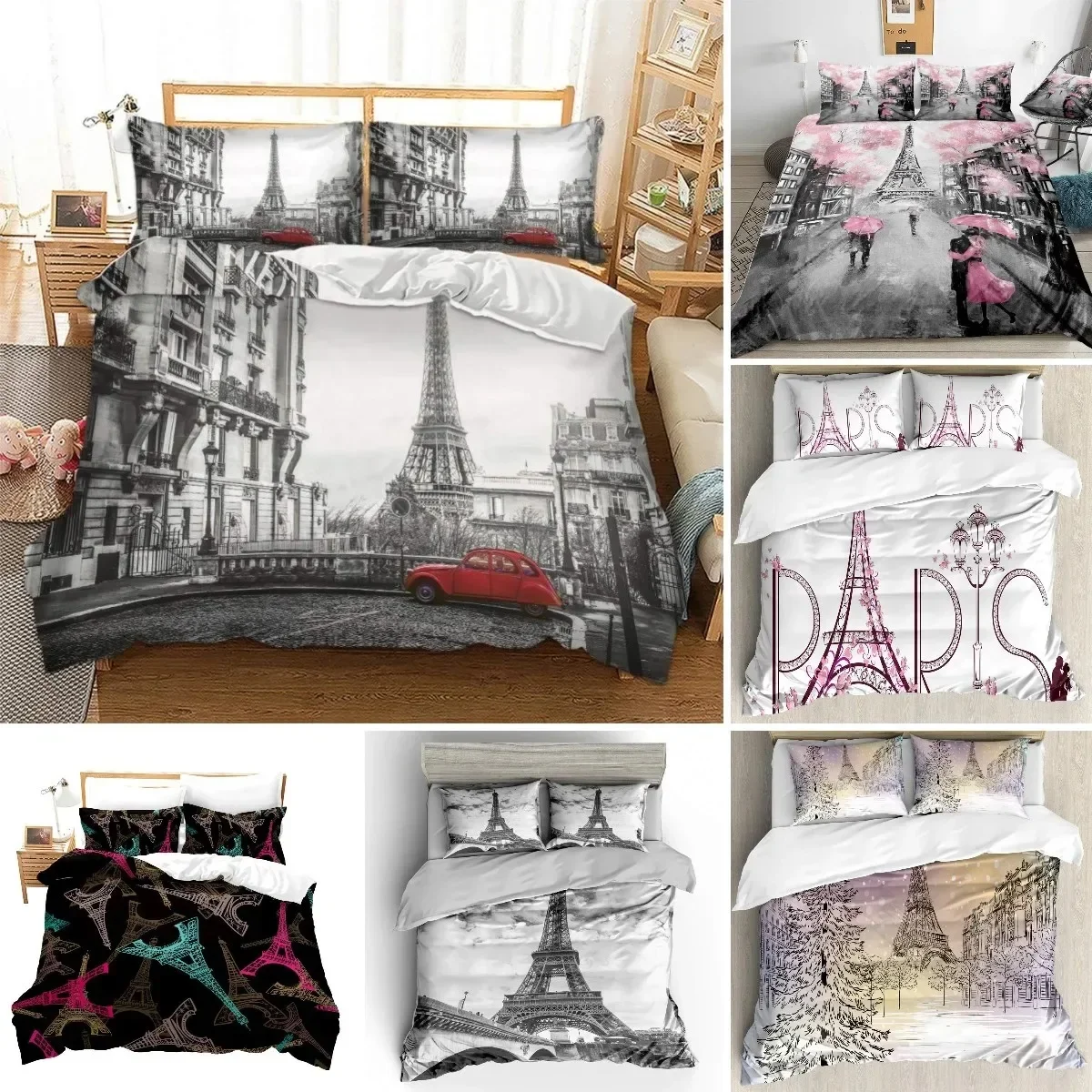 Эйфелева башня, Парижская тема – обзор и цена Home Textiles Paris