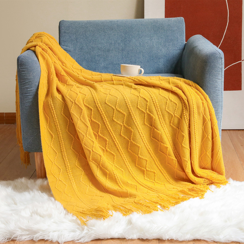 Текстурный вязаный плед Textil – обзор и цена Home Textiles City