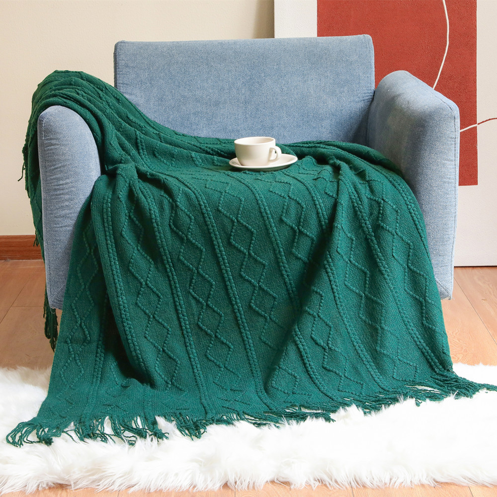 Текстурный вязаный плед Textil – обзор и цена Home Textiles City