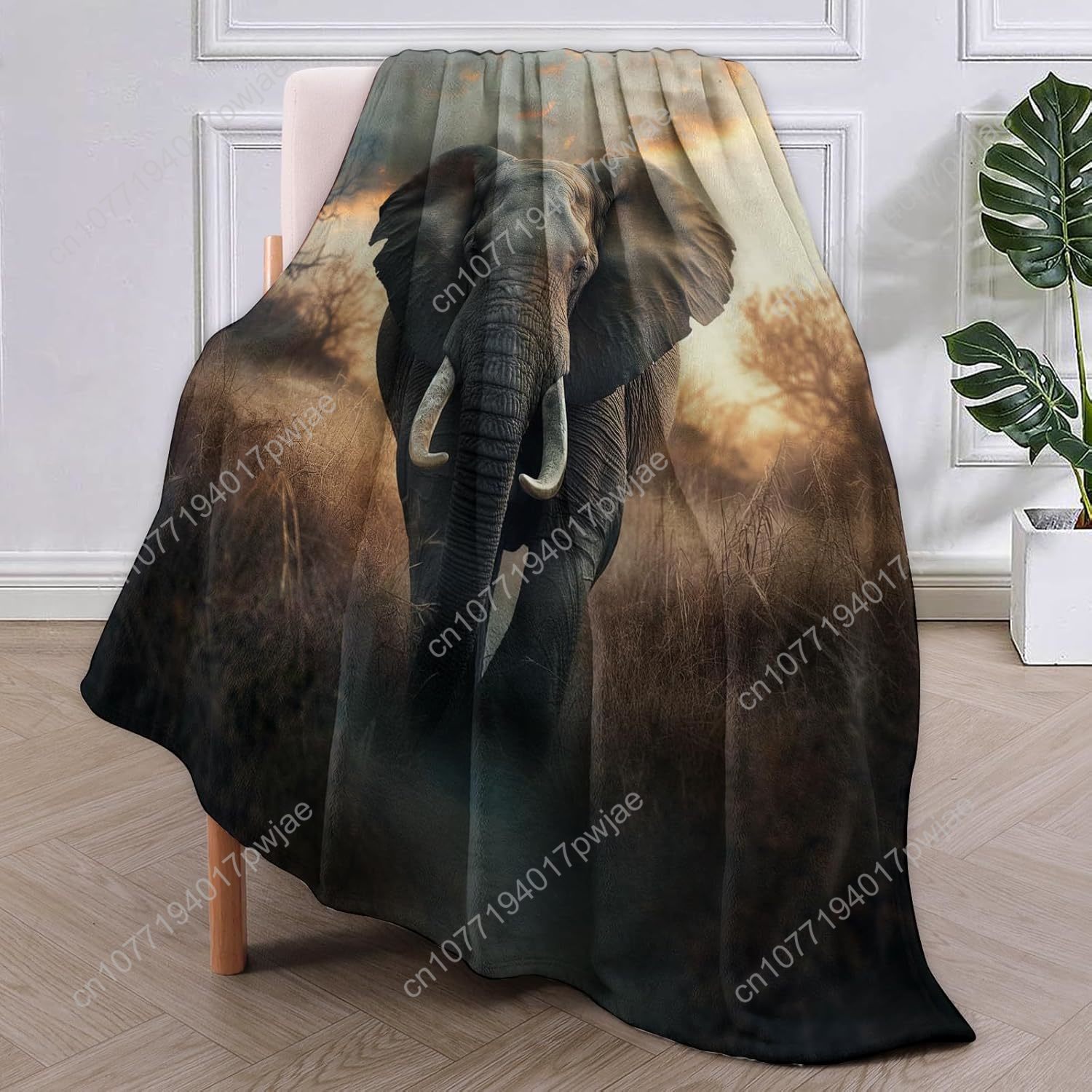 Флисовое одеяло со слоном, реа – обзор и цена Home Textiles Usa
