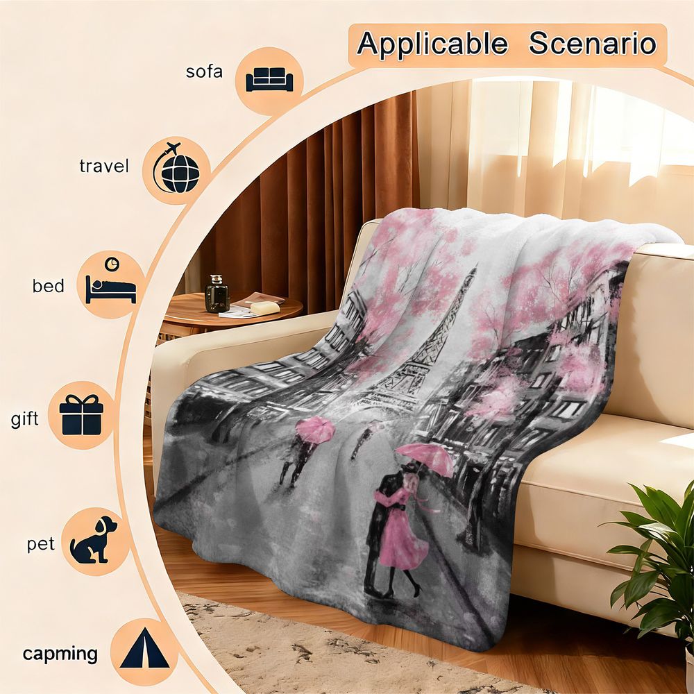 Плед из фланелевого флиса «Пар – обзор и цена Home Textiles Paris