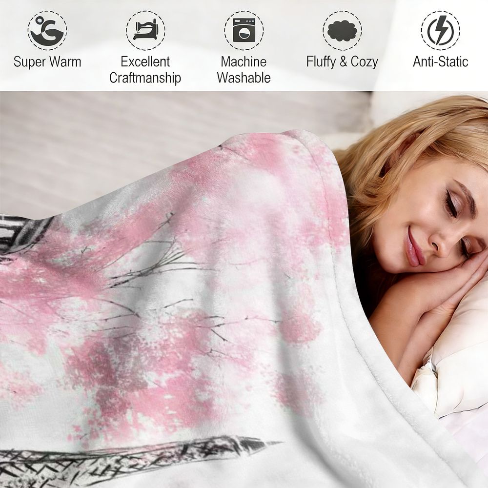 Плед из фланелевого флиса «Пар – обзор и цена Home Textiles Paris
