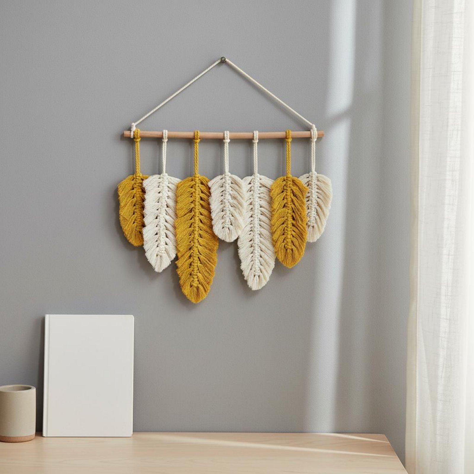 Настенный декор из макраме с п – обзор и цена Home Textiles Usa